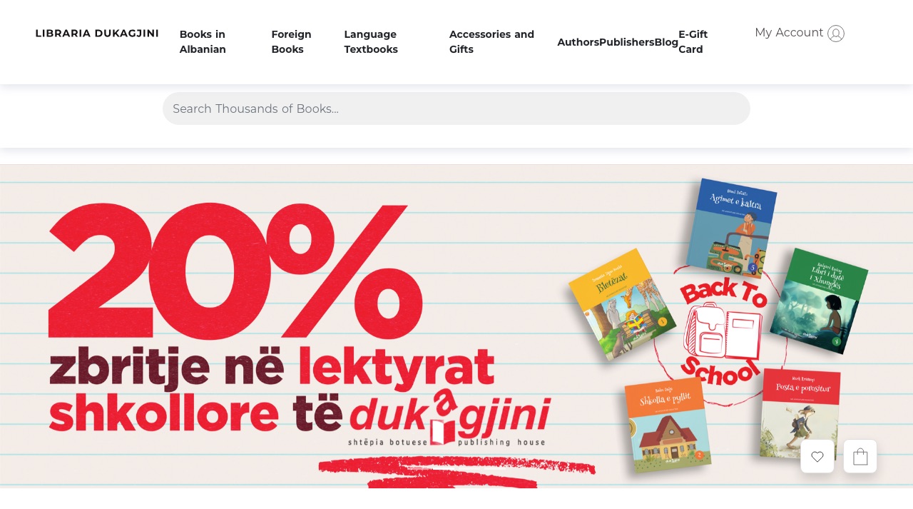 Aperçu du site de la Libraria Dukagjini